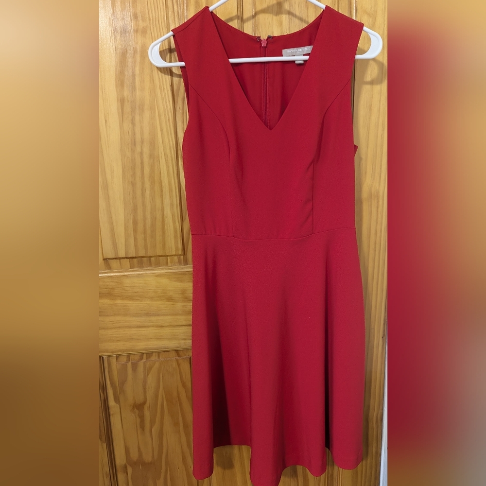 Banana Republic Vibrant Red Midi Dress